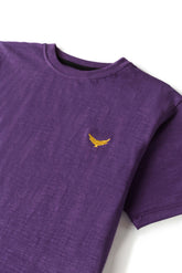 Gold Eagle Cotton T Shirt - Indigo